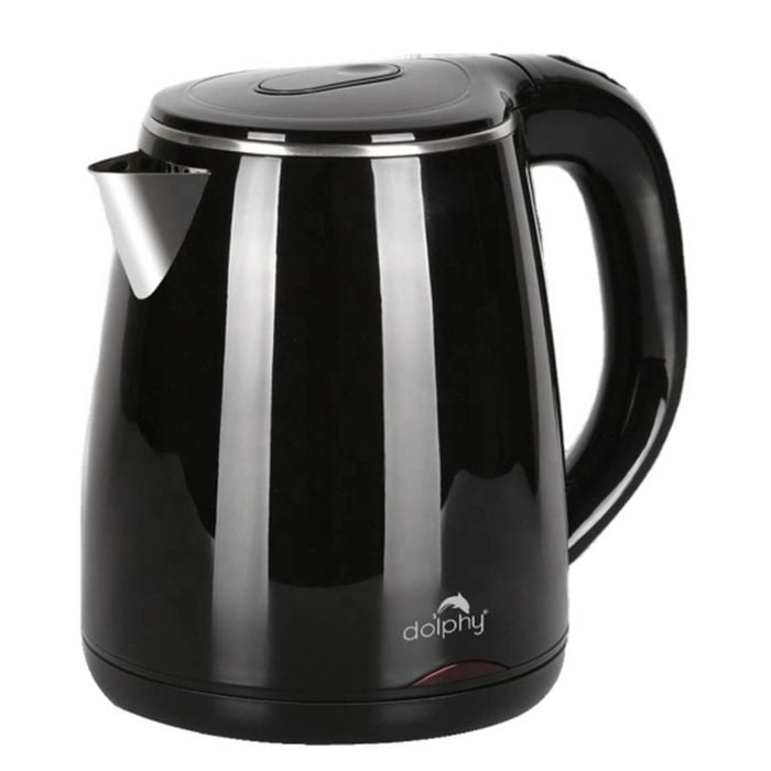 Dolphy 1.2l Black 1800w Electric Kettle For Hot Water