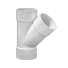 Holman 65mm 45° Female And Female PVC DWV Plain Junction