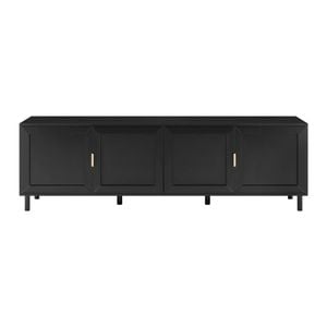 Design Square Sky Lowline TV Stand Entertainment Unit 180cm 4-Doors Black
