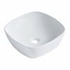 Mondella Square Above Counter Basin - Matte White Resonance