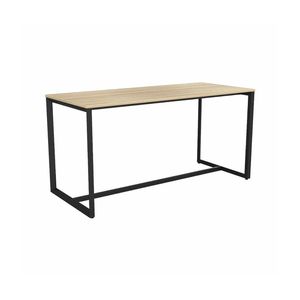 Olg Anvil Bar Leaner 4 Leg Black Frame New Oak Ravine Top L2100mm X W900mm
