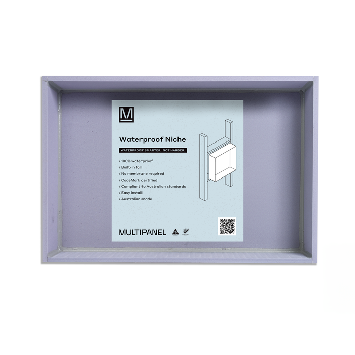 Multipanel 900 x 300 x 90mm 300 Series Waterproof Niche