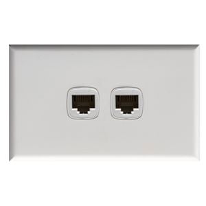 HPM EXCEL 2 Gang RJ45 Data Outlet