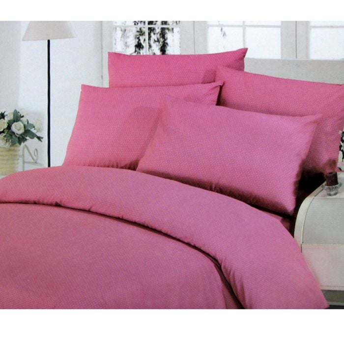 Luna Polyester Cotton Polka Dots Quilt Cover Set Double