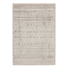 Fab Habitat 196x300cm Light Grey And White Ikop Traditional Distrssed Rug