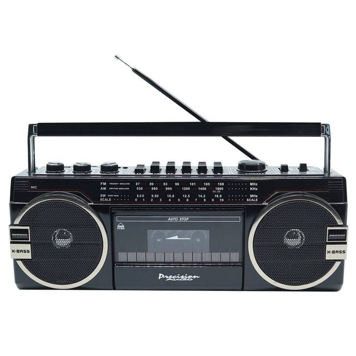Precision Audio Portable Bluetooth Cassette Player Black