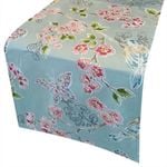 CottonMore 100% Cotton Sateen Dining Table Runner 190x31cm Turquoise
