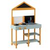 Keezi Wooden Kids Mud Kitchen Outdoor Play Kitchen With Blackboard