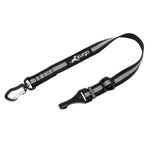 Kurgo® Dog Seat Belt Direct to Latch to Swivel Tether Black