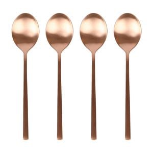Argon Tableware Stainless Steel Dessert Spoons - 20cm - Pack of 4