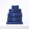 7pc Renee Taylor Brentwood Bath/Hand Towel Set 650 GSM Low Twist Cotton Royal