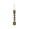 Ssh Collection Ripple 25cm Single Candle Stand - Brass