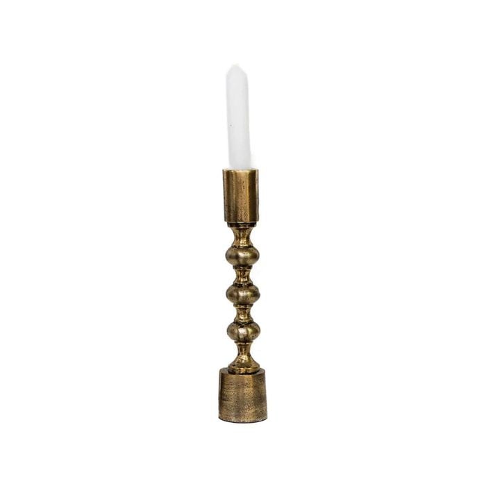 Ssh Collection Ripple 25cm Single Candle Stand - Brass