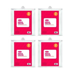 4x 2pc Tontine Mega Value Soft Microfibre Quilted Pillow Protector Standard