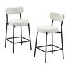 Oikiture Bar Stools X2-White
