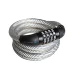 120 Combination Cable Bike Lock - Pale Grey