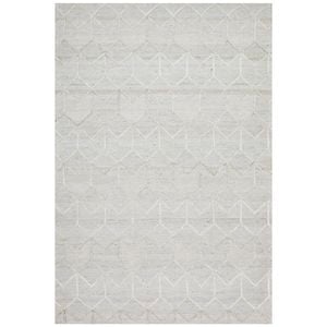 The Rug Connection Views 5055 Silver 280x190cm - Large Hand Loomed Wool Indoor Floor Rug