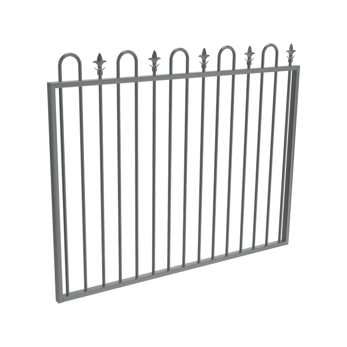 ProtectorAl 1201 - 1500 x 1200mm Monument Aluminium Garden Gate Loop & Spear