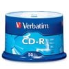 50PK Verbatim CD-R 700MB 52x Speed Blank Discs Data Storage w/ Spindle Case