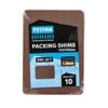 Titan 1 x 72 x 100mm Brown Shim Packing - 10 Piece
