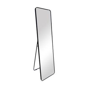 Urban Style Standing Mirror Full Length Contemporary Decor Black 150cm