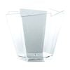 12x 10pc Partyware Mini Dish Small Serving Bowls Set Hexagon 70x59x40mm Clear