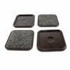 Surface Gard 64mm Square Carpet Castor Cup - 4 Pack