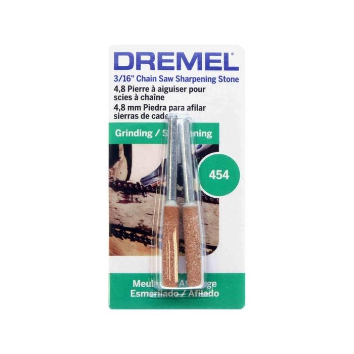 Dremel 4.8mm (454) Chainsaw Sharpening Grinding Stone - 2 Pack