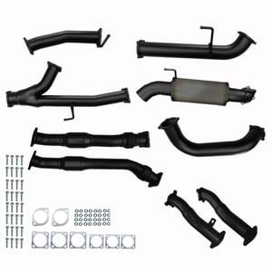 Toyota Landcruiser Exhaust 200 Series 4.5L V8 Twin 3" To Single 3.5" Turbo Back Cats & Mufflers 409 Grade Stainless Steel