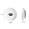 Cat Porcelain Treat Plate With Rubber Anti- Slip Backing - Paw