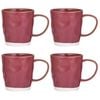 4pk Ladelle Halo Porcelain 12.5cm/350ml Mug - Burgundy