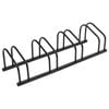 vidaXL Bike Rack Floor Bicycle Storage Rack Stand for 4 Bikes Black Steel