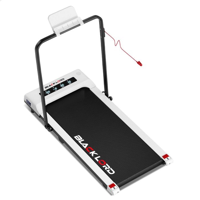 BLACK LORD Treadmill 40cm Electric Walking Pad Under Desk Foldable White