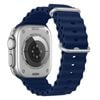 Ocean Silicone Sports Watch Band Strap - For Apple iWatch Ultra [42mm Series 3] 44mm 45mm 46mm 49mm (Blue)