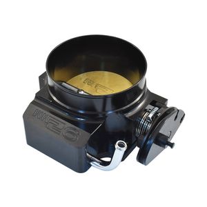 Calflow 92mm Billet Aluminium LS Cable Throttle Body, 4 Bolt Flange - Black