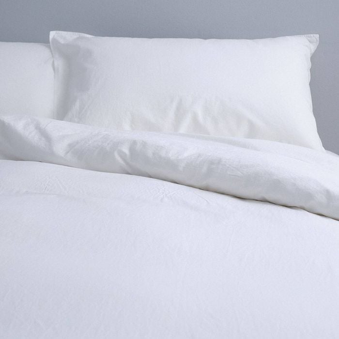 Canningvale Vintage Softwash Size Super King 100% Cotton Quilt Cover Set White