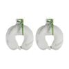 2PK Braz Bamboo Cooling Hypoallergenic U-Shape Travel Neck Pillow White