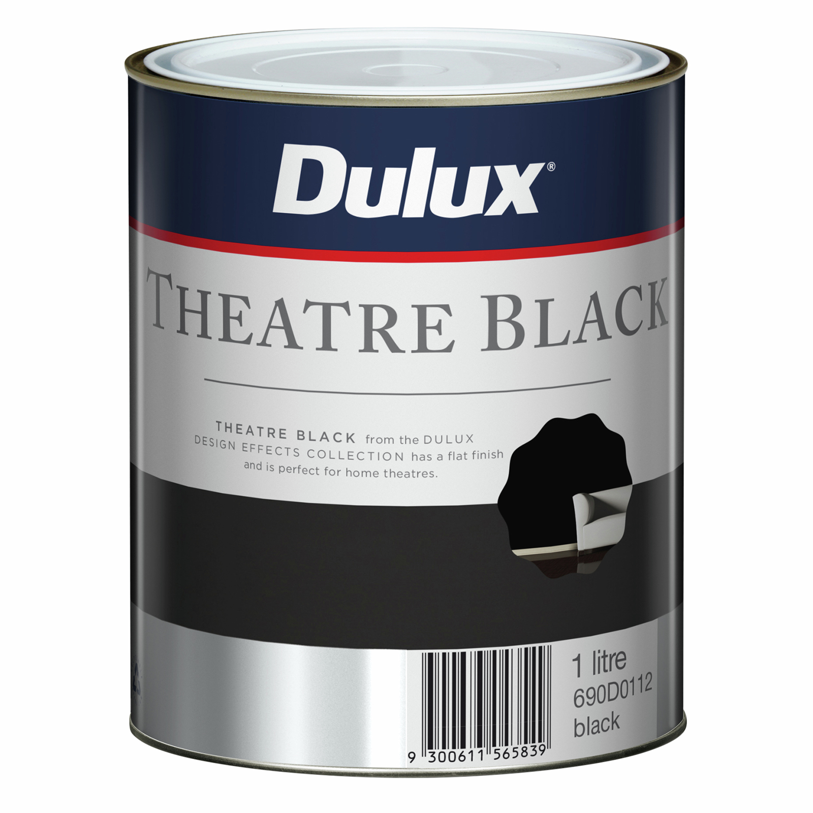 Dulux 1L Design Theatre Black Paint product image