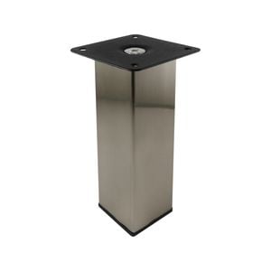 Adoored 40 x 40 x 150mm Brushed Nickel Metal Furniture Leg