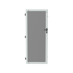 Adjusta-Fit 800-850 x 2000-2050mm White Left Hinge Adjustable Aluminium Security Door