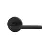 Schlage Matte Black Medio Plus Series Alba Dummy Lever with QuickFix