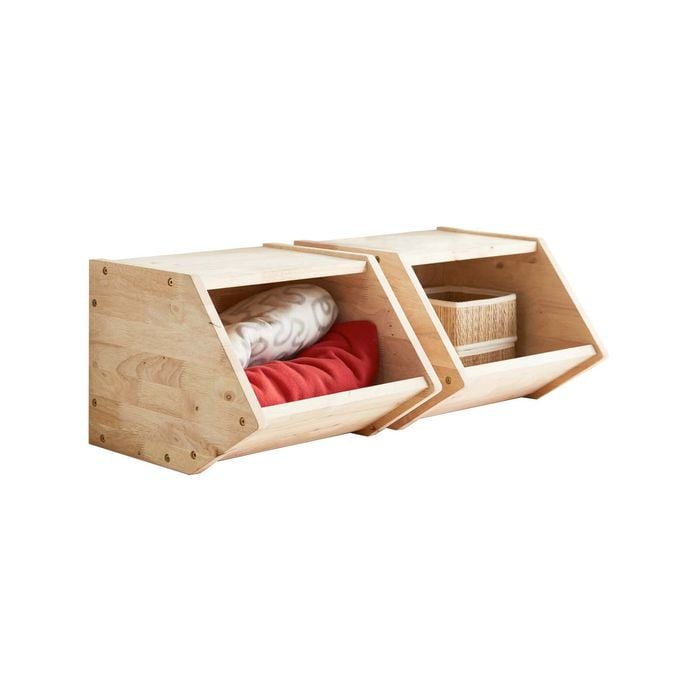 Natural Signature 385mm Raw Natural 2 Piece Stegros Stacking Box Set