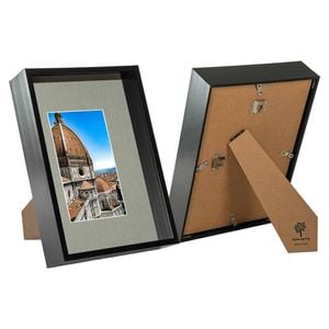 Nicola Spring 3d Deep Box Frames With A5 Mount - A4 (8" X 12") - Black - Pack Of 2