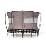 VULY Thunder 2 Extra Large 14ft Springless Trampoline with Enclosure - Round Trampolines Bundle With Tent Wall and Shade Cover