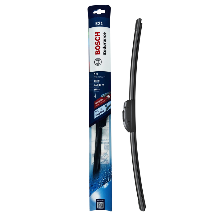 Bosch 21" 530mm E21 Flat Endurance Wiper Blade Hook Type Adapter