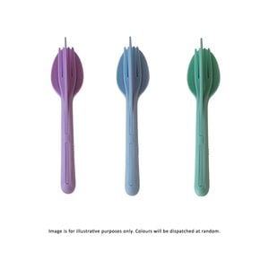 Eco 3 Piece Travel Cutlery Set - Assorted Colour Dispatch Scullery