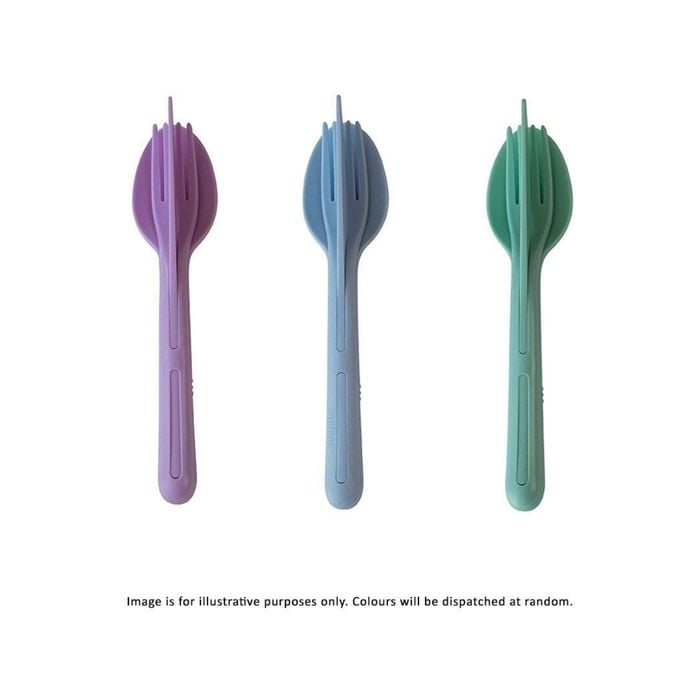 Scullery Eco 3 Piece Travel Cutlery Set - Assorted Colour Dispatch