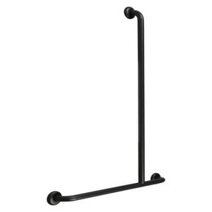 Metlam Australia 1100mm x 700mm Designer Black Offset Right Hand Shower Grab Rail