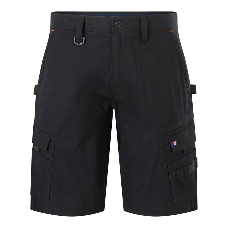 Size 102R Black Mid Shorts Ripstop Cargo