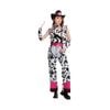 More Than Party Cowgirl Costume Cowprint Design Pink Details Adult Outfit M/L